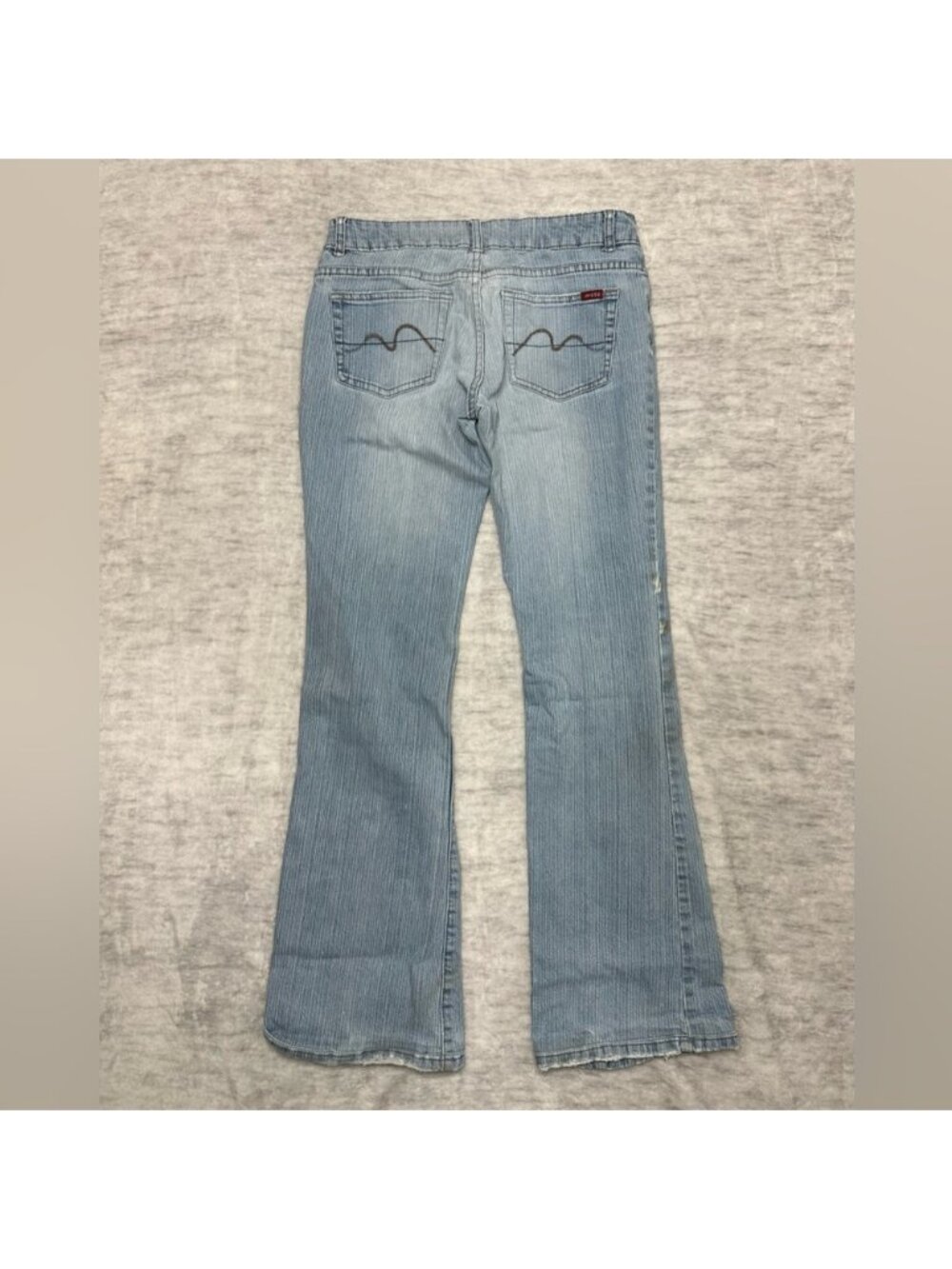 Topshop Moto Y2K Bootcut Jeans Light Wash